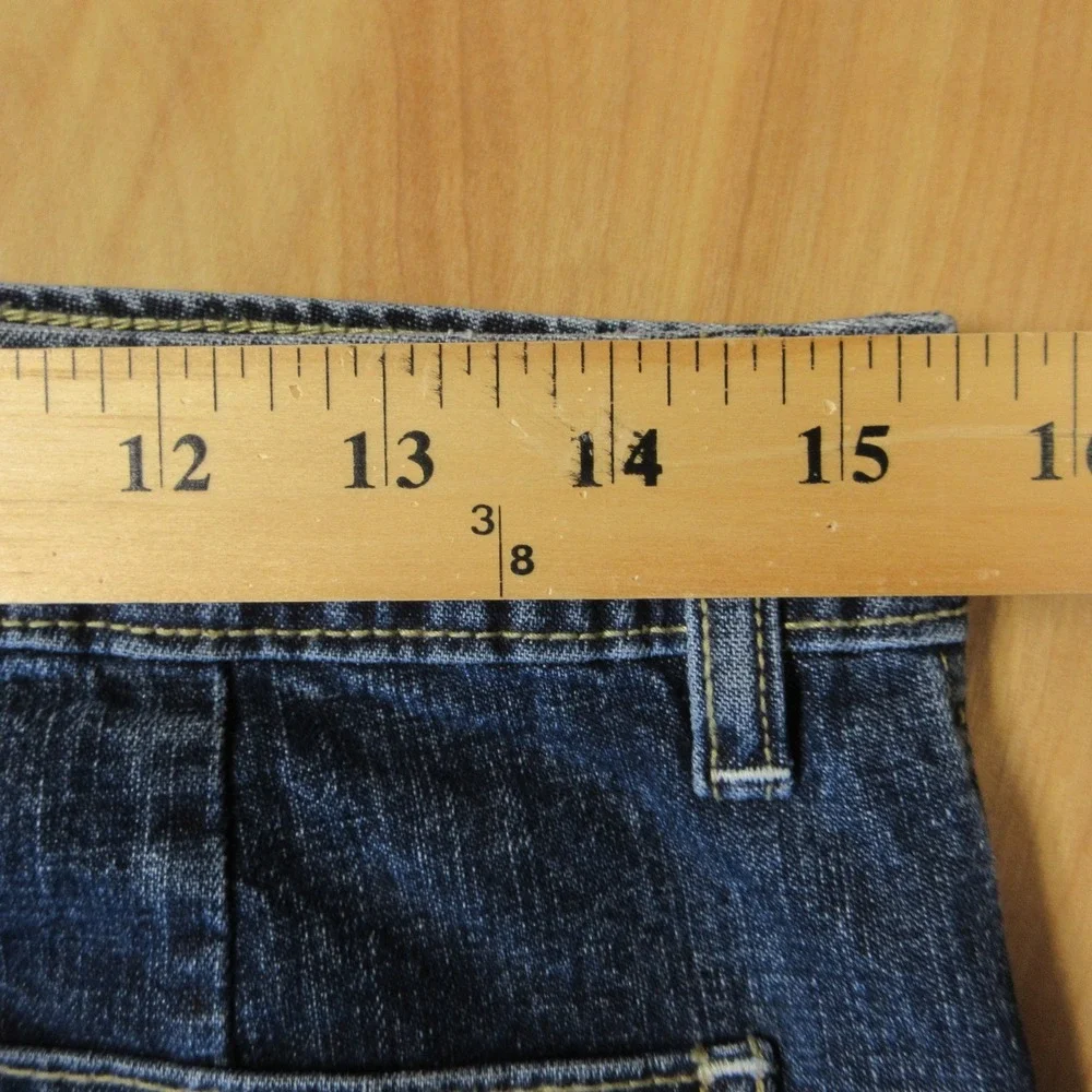 ROUTE 66 Utility Jean Shorts Drawstring VINTAGE Sz 9/10 Blue Denim Jorts Y2K 90s